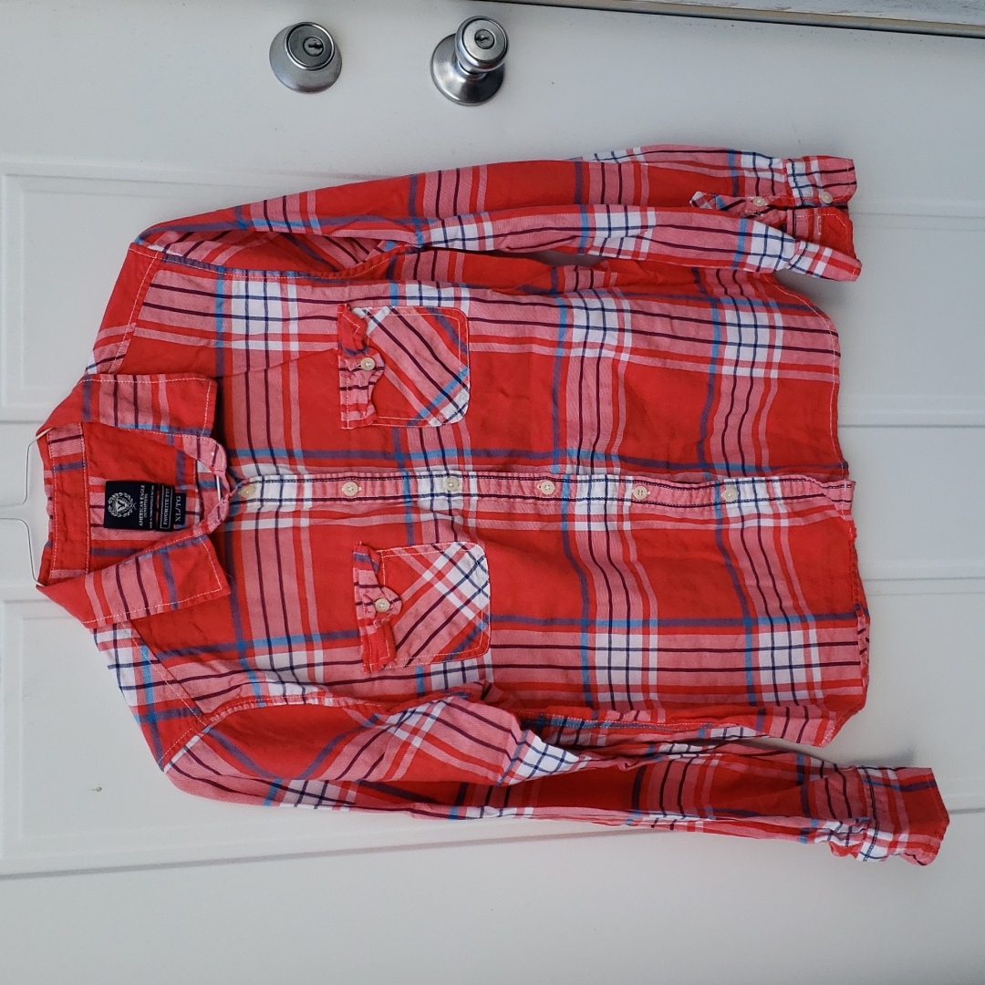 American Eagle Flannel Plaid Xl